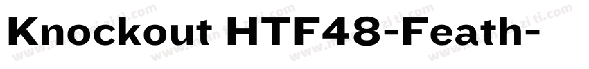 Knockout HTF48-Feath字体转换